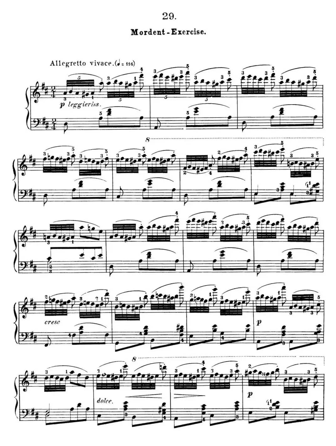 50首车尔尼Op.740钢琴手指灵巧技术练习曲（NO.29）