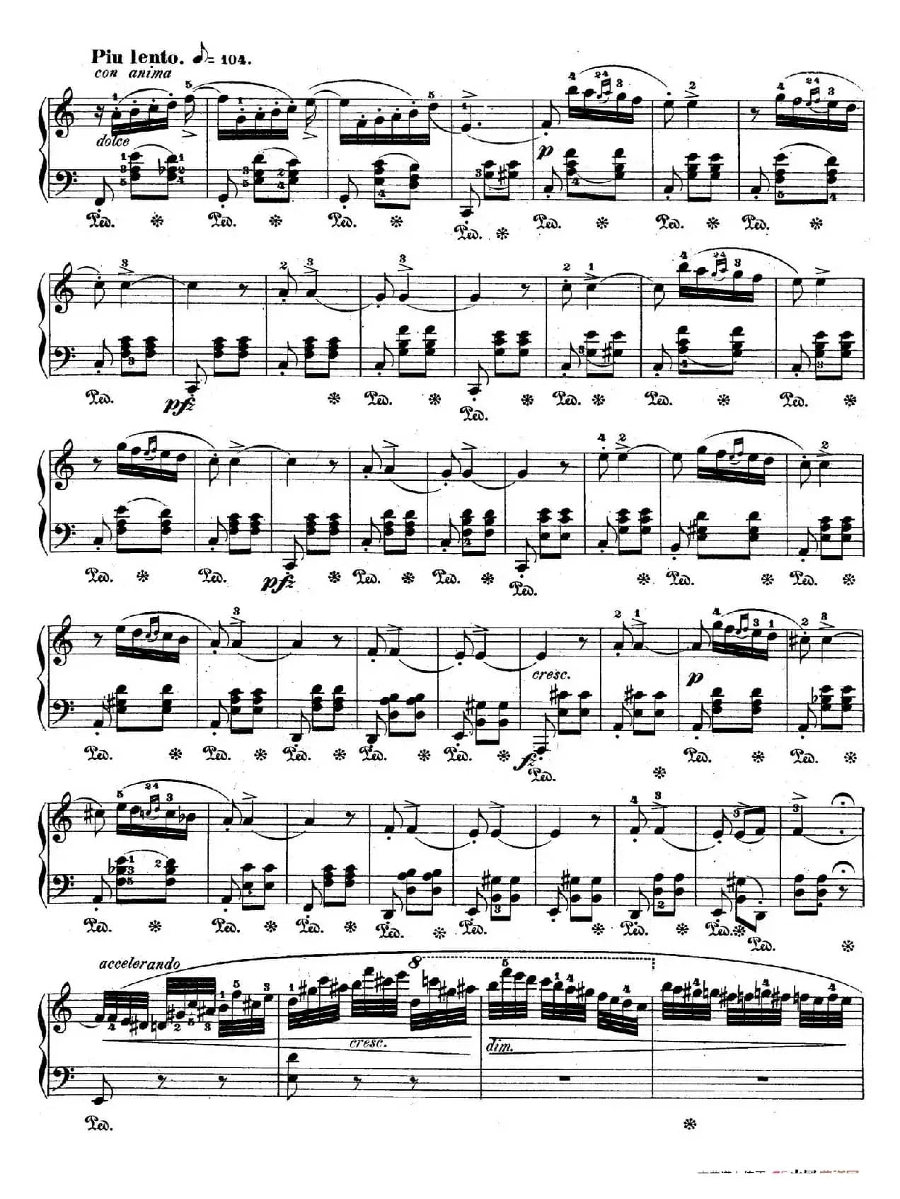 Bolero in C Major Op.19（C大调波莱罗舞曲）