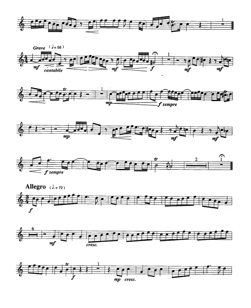 奏鸣曲（小号）