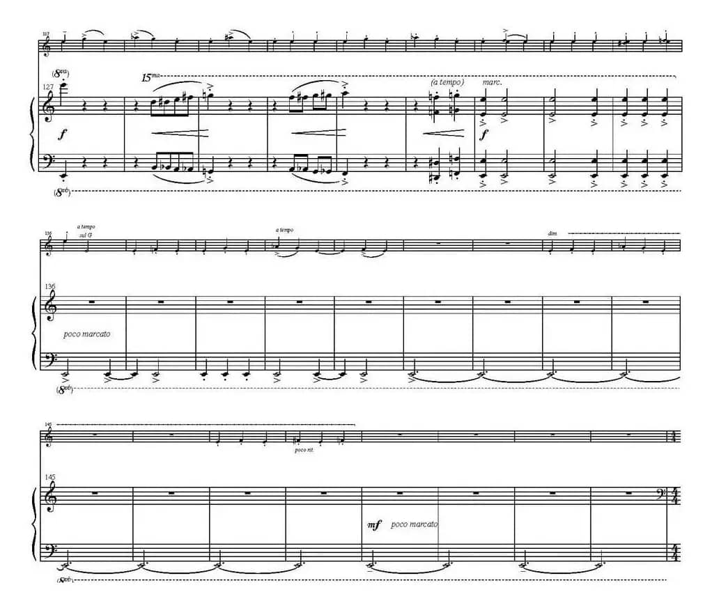 Sonata Poema aenigmaticum（小提琴+钢琴伴奏、4th movement）