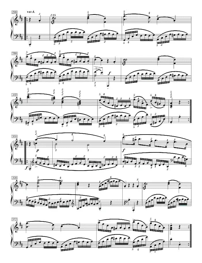 莫扎特D大调钢琴奏鸣曲K.284