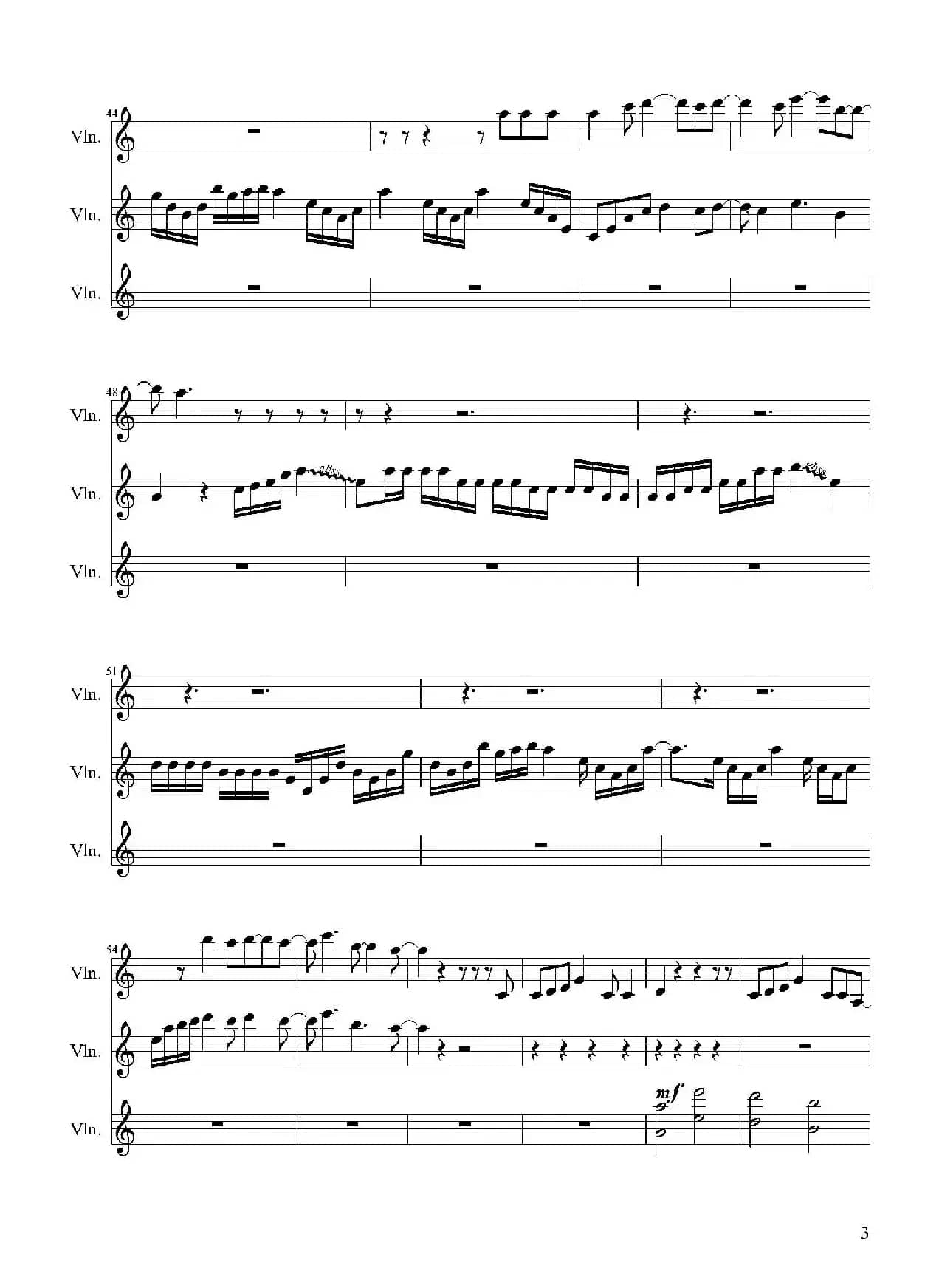 Shatter Me（小提琴三重奏）