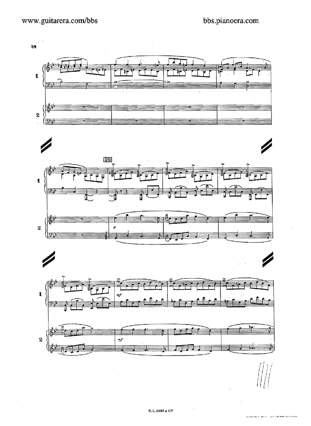 Concerto for 2 Pianos in d Minor（d小调双钢琴协奏曲·总谱）