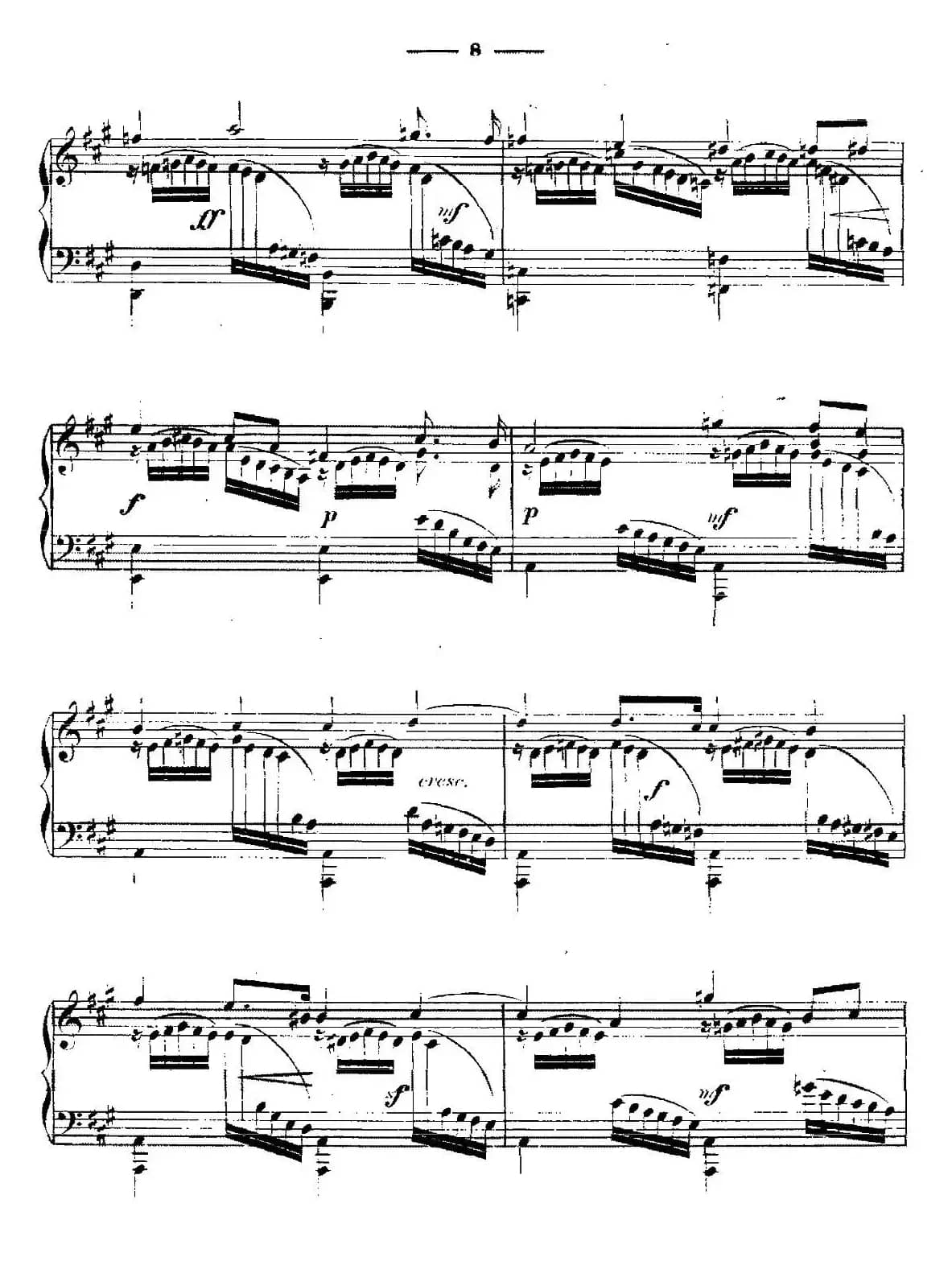 A大调练习曲“小溪”（Op.6）