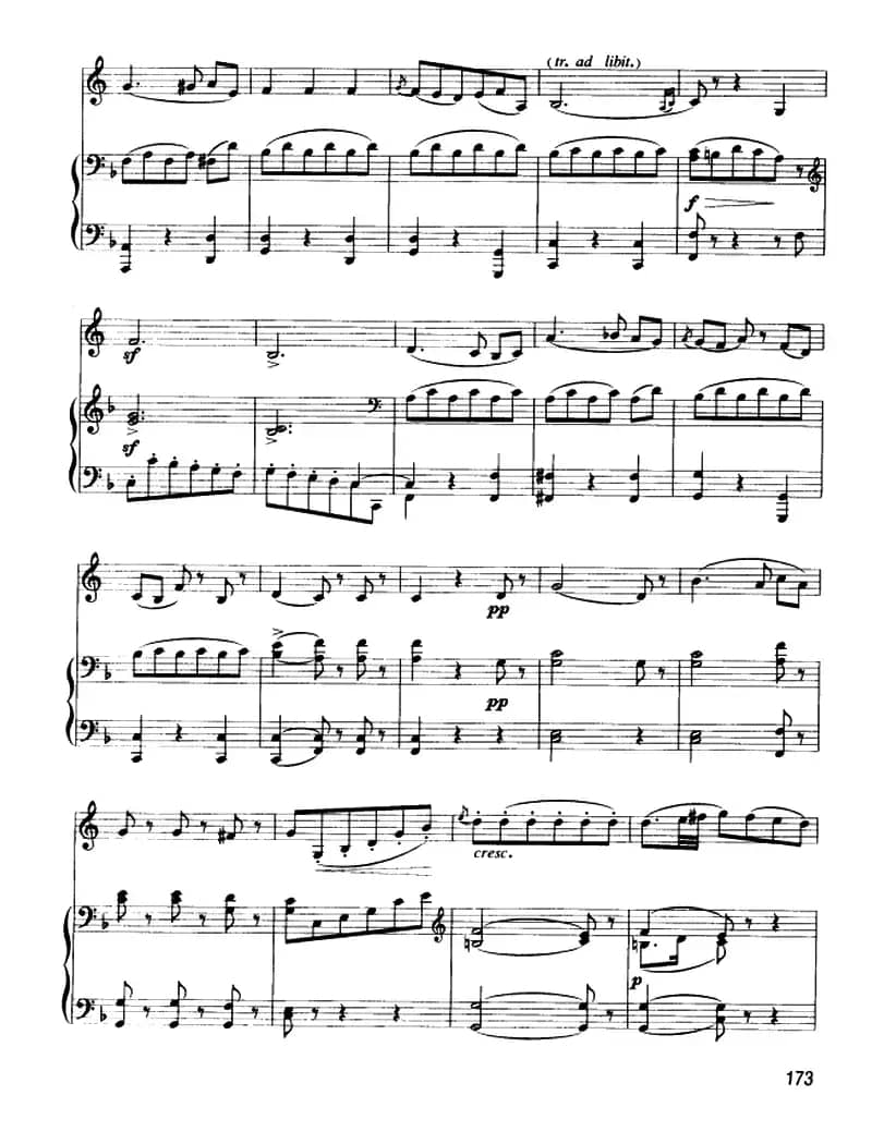 小步舞曲（圆号+钢琴伴奏）