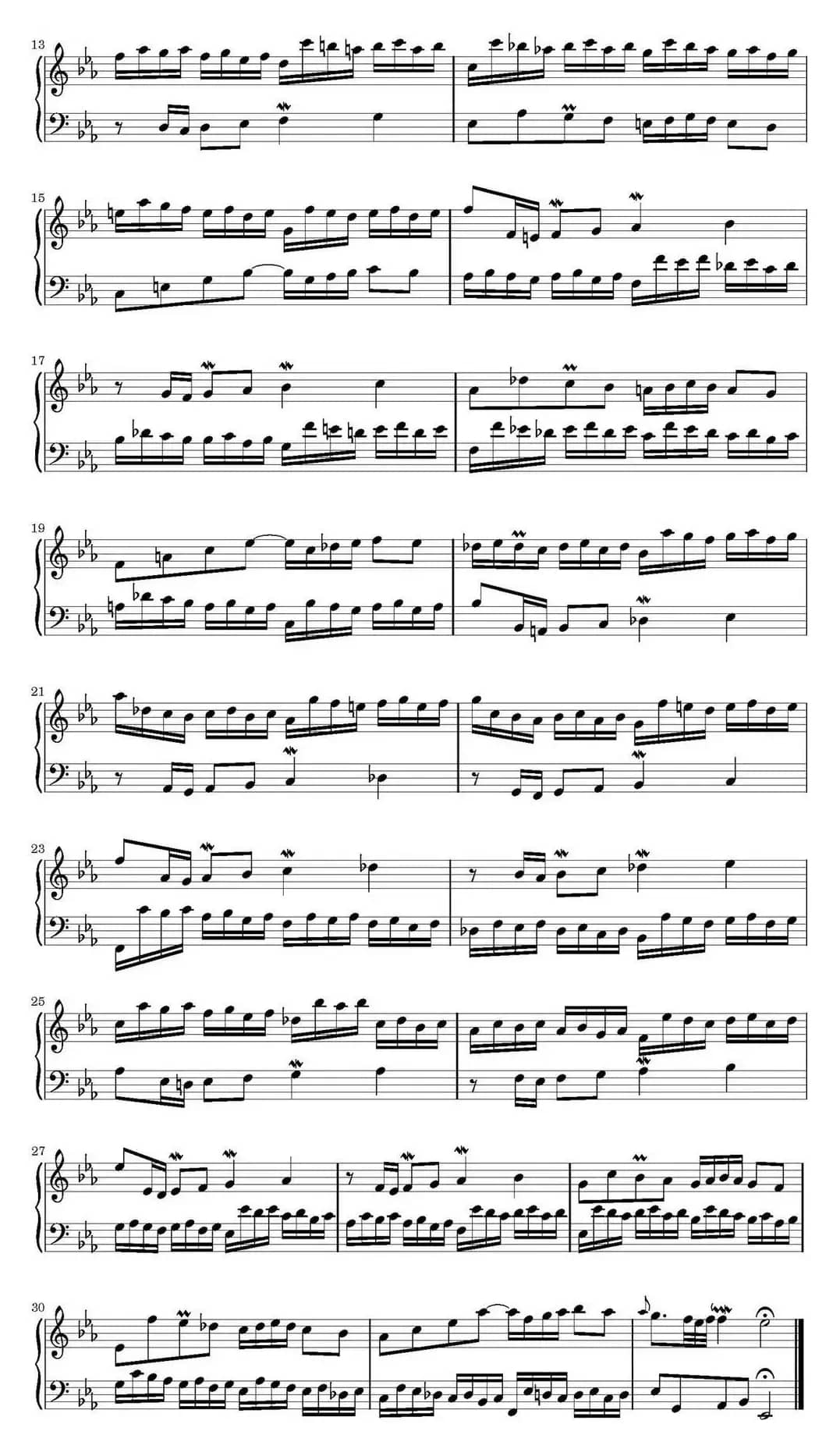 15首巴赫二部创意曲集(NO.5)