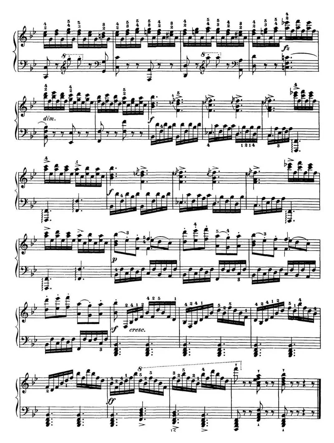 50首车尔尼Op.740钢琴手指灵巧技术练习曲（NO.4）