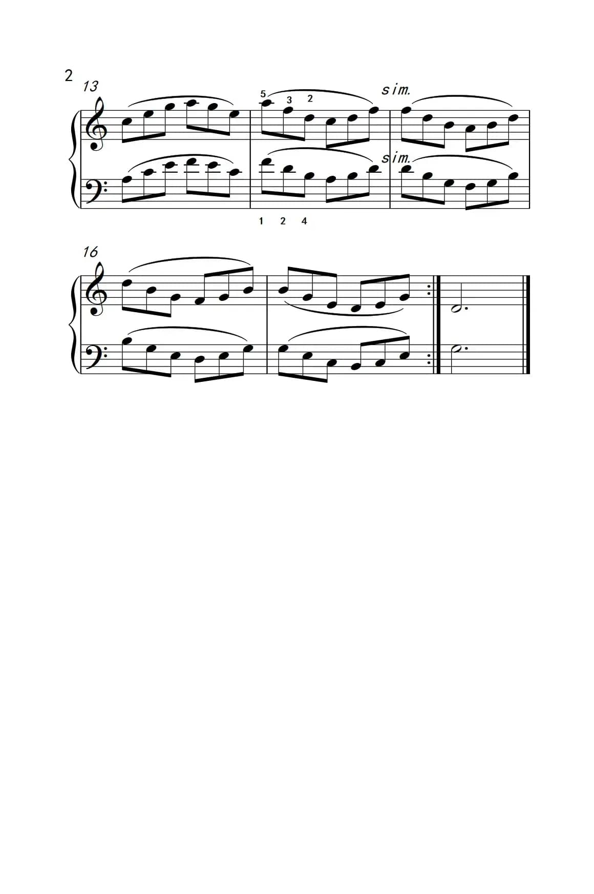 附录：基础练习 25（巴托克 小宇宙 钢琴教程 3）