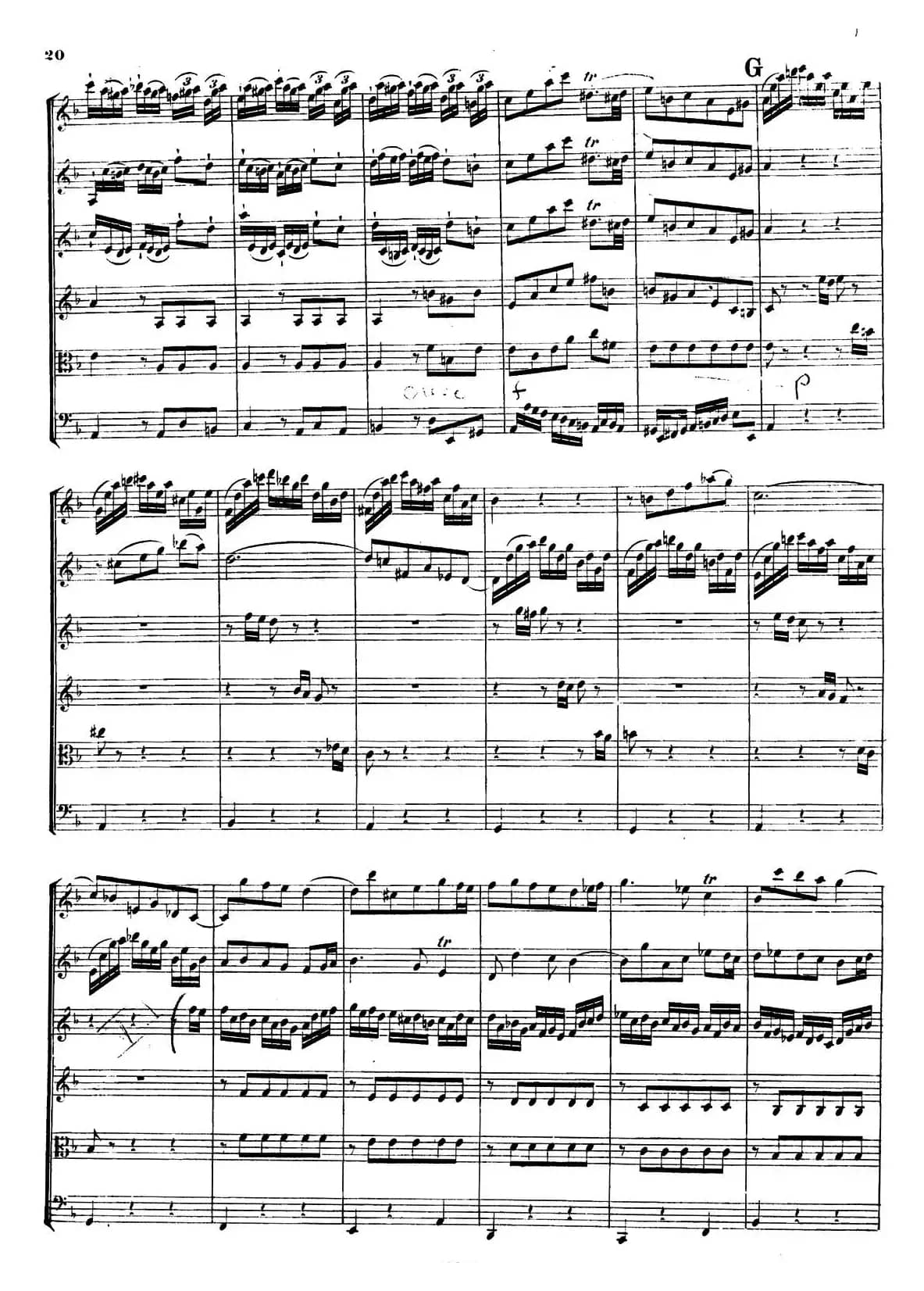 CONCERTO A DUE VIOLINI.（巴赫D小调二重协奏曲总谱）