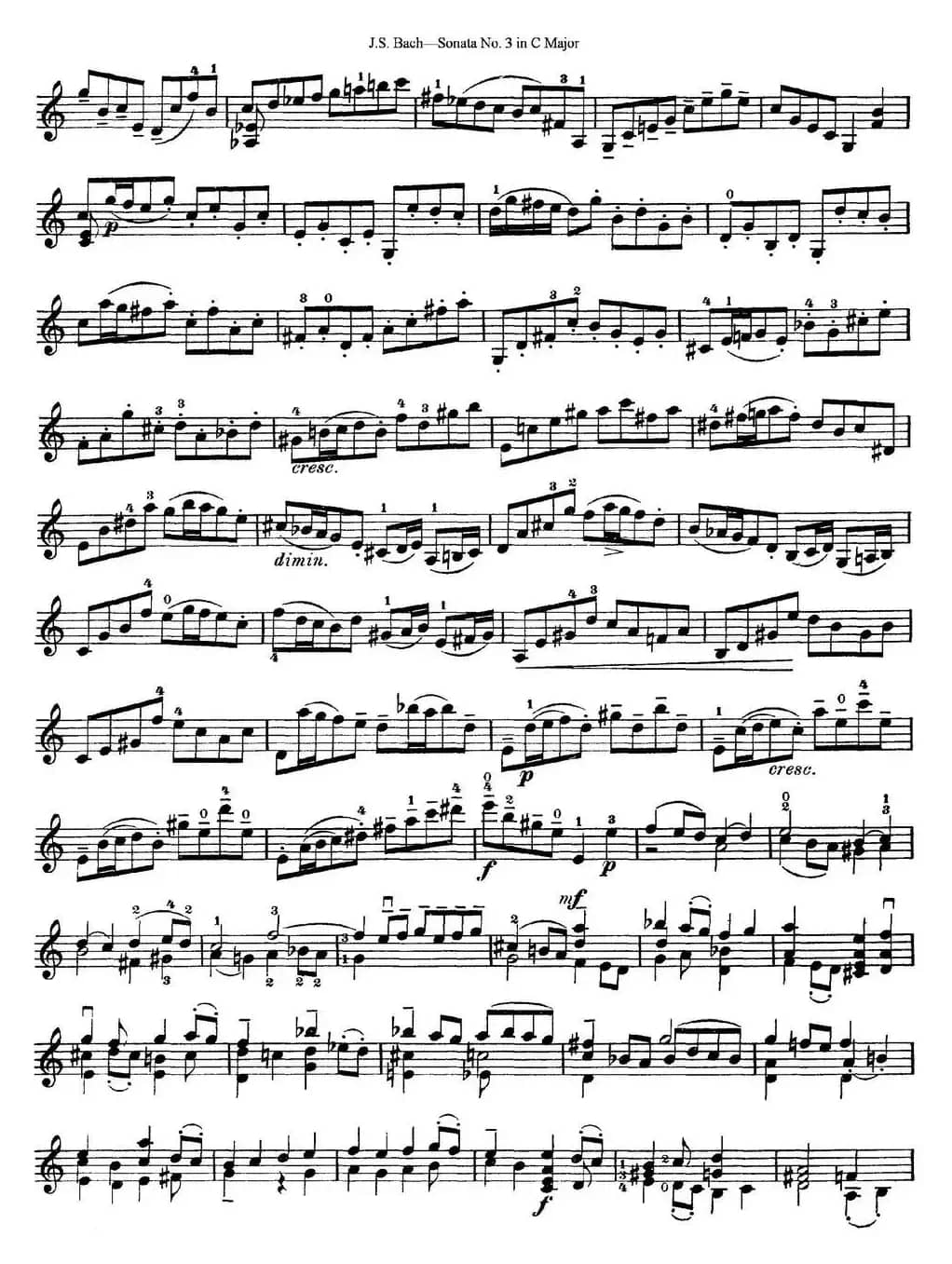 6 Violin Sonatas and Partitas 5.Sonata No.3 in C Major