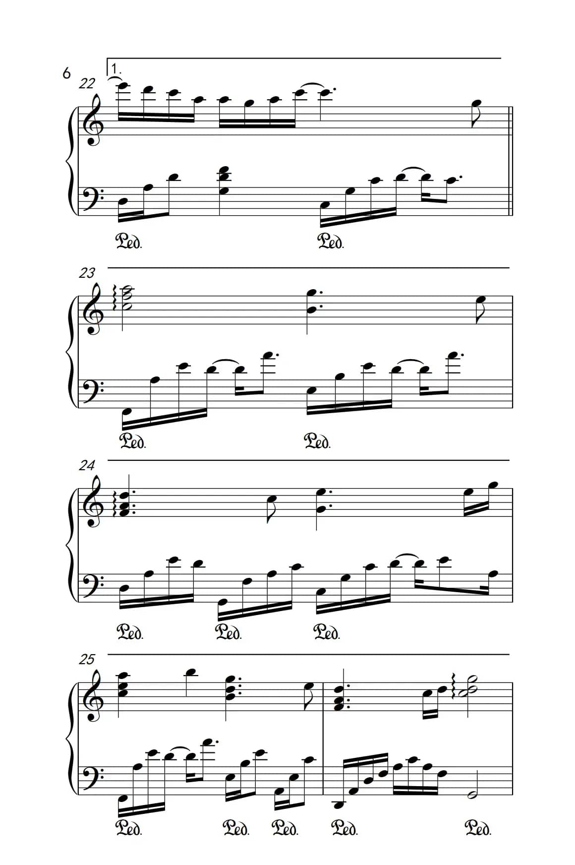 认真的雪（《弹吧音教》制谱版）