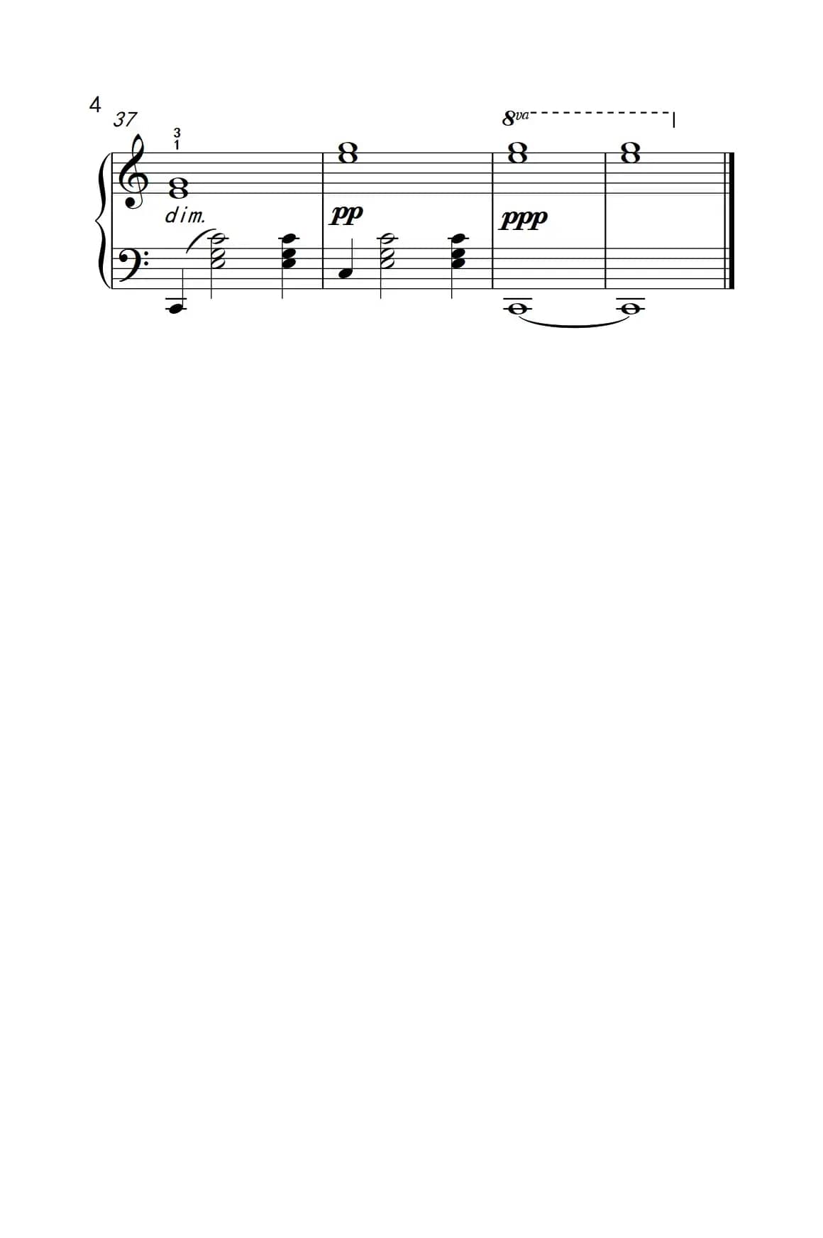 罗密欧与朱丽叶 序曲（约翰·汤普森 成人钢琴教程 第三册）