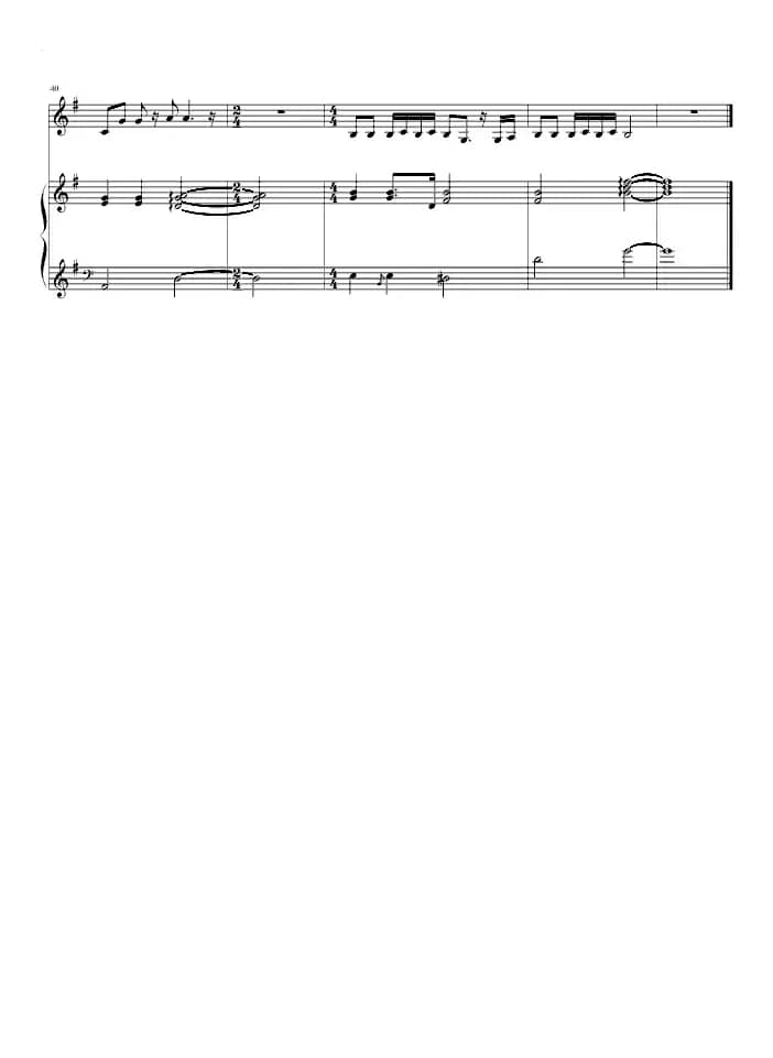 偶尔（钢琴伴奏谱）