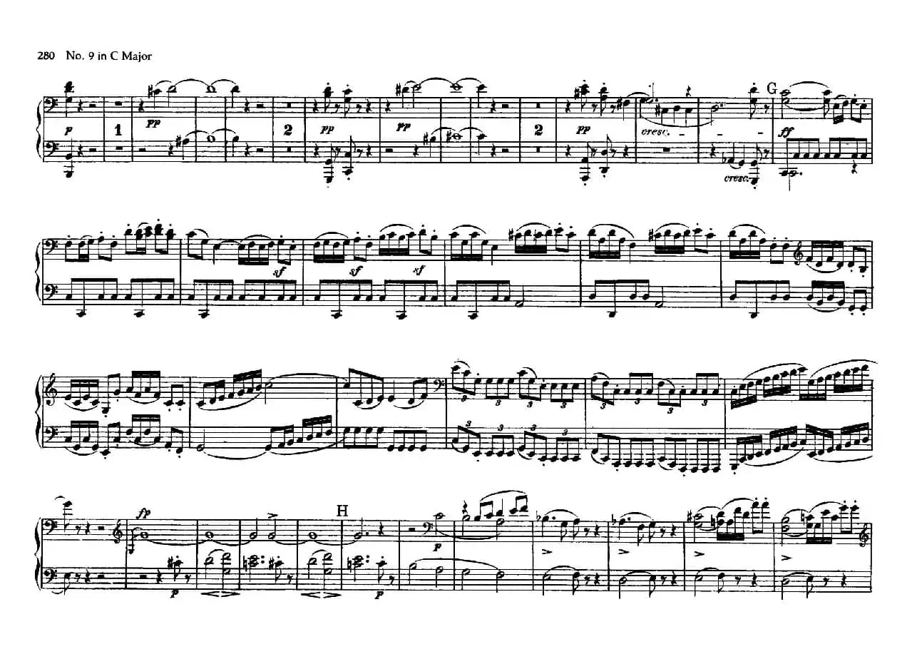String Quartet No.9 in C Major Op.59-3 - 4 Hands（C大调第九弦乐四重奏·四手联弹）