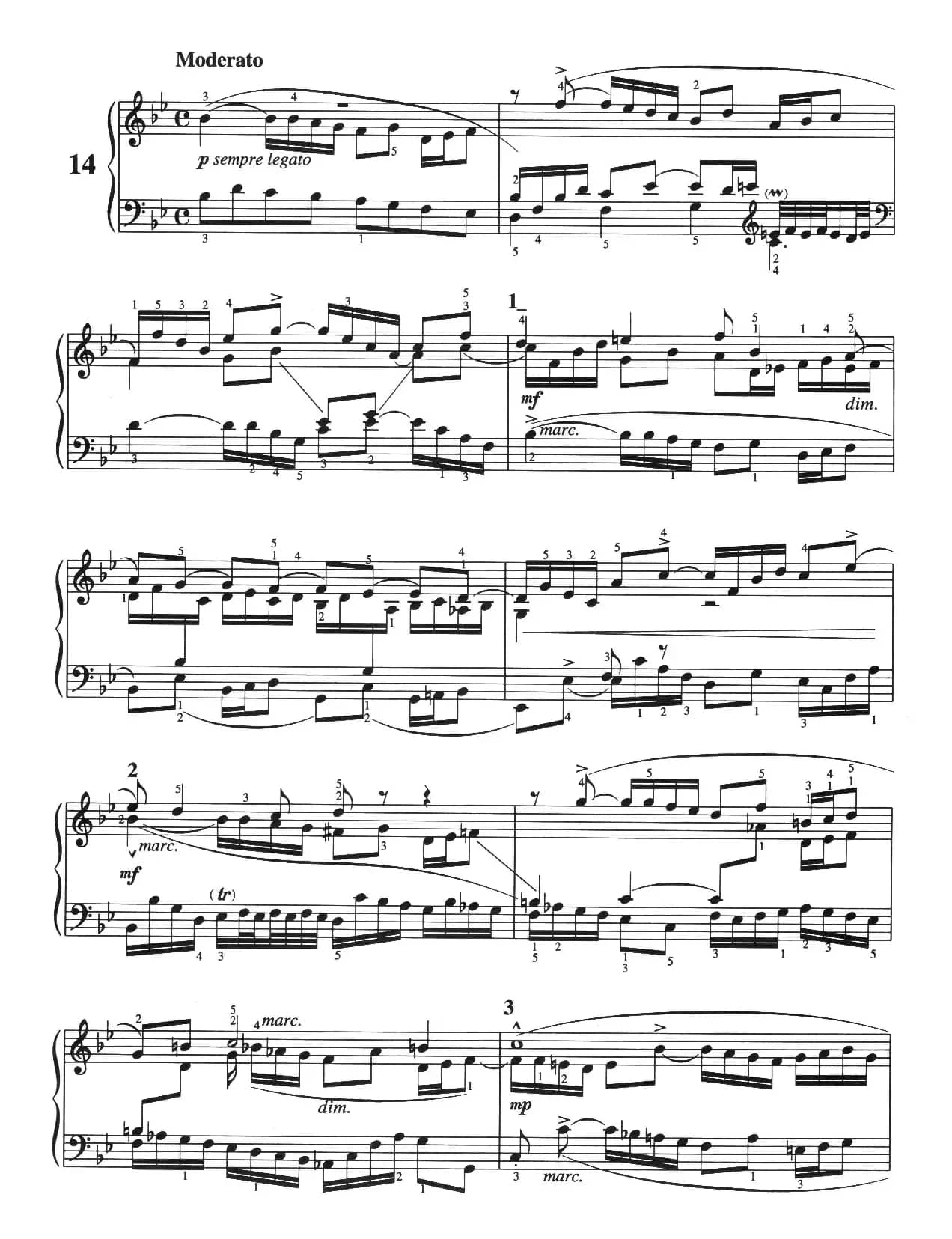 三部创意曲 No.14（人音2000.10首版）