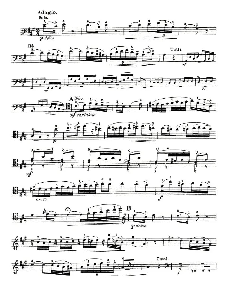 J. Haydn Concerto in D Major（海顿D大调大提琴协奏曲 [大提琴谱]）