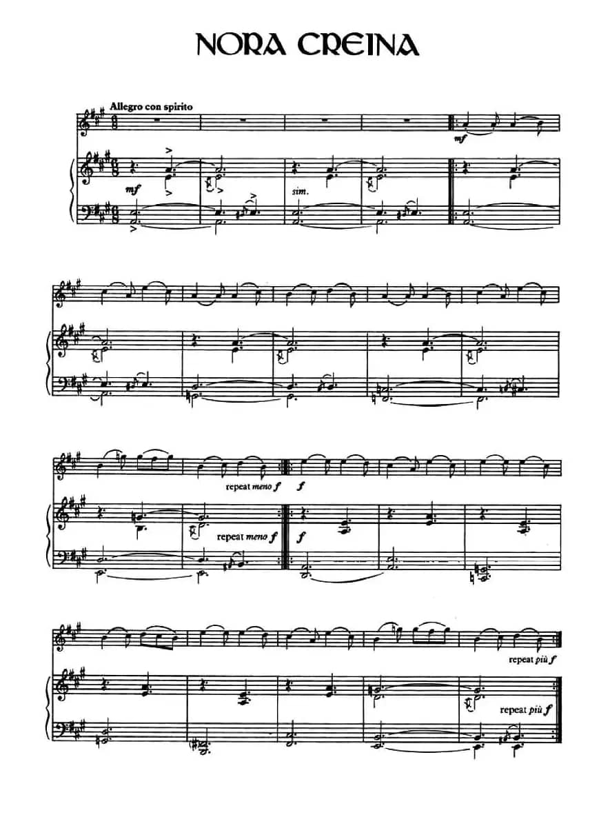 Nora Creina（爱尔兰曲调）