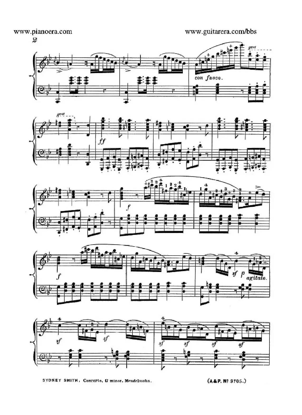 Piano Concerto No.1 in g Minor Op.25（g小调第一钢琴协奏曲·钢琴独奏）