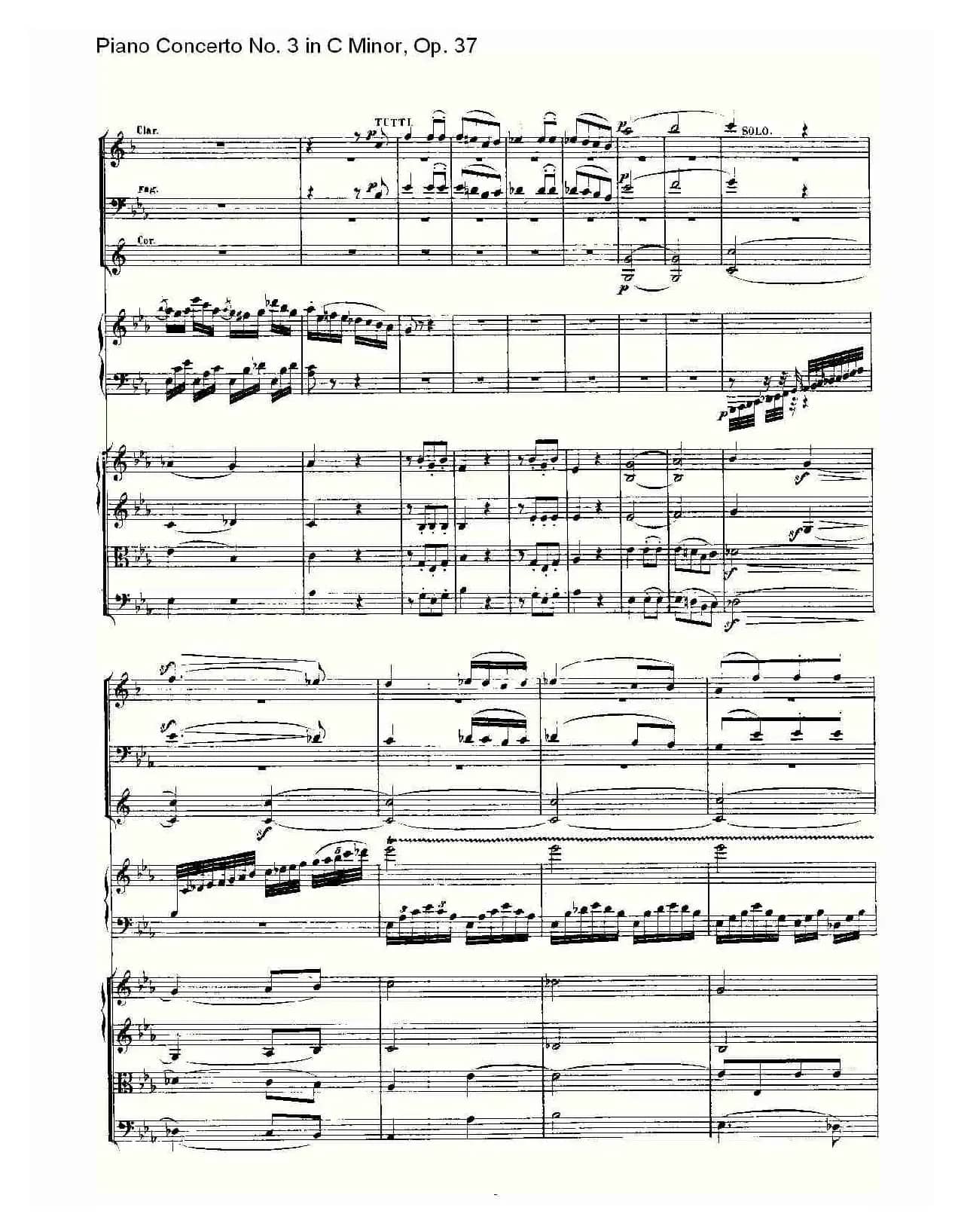 C小调钢琴第三协奏曲 Op.37  第三乐章