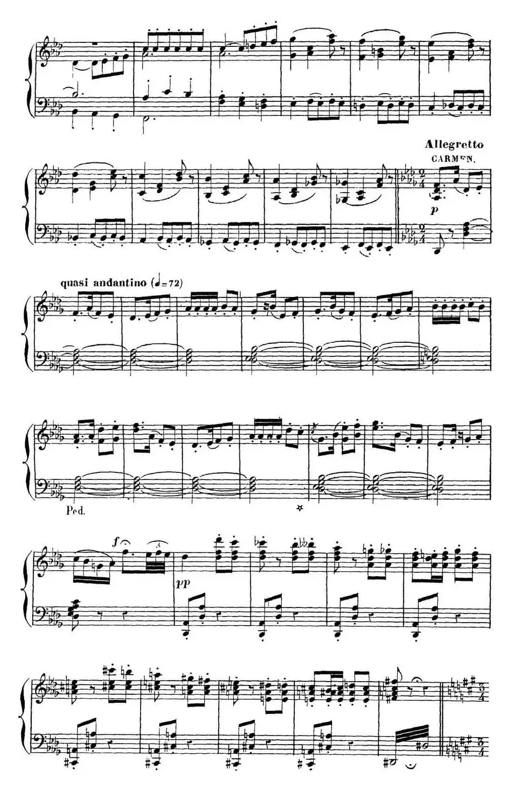 Carmen for Solo Piano（卡门全剧钢琴独奏版）（No.11）