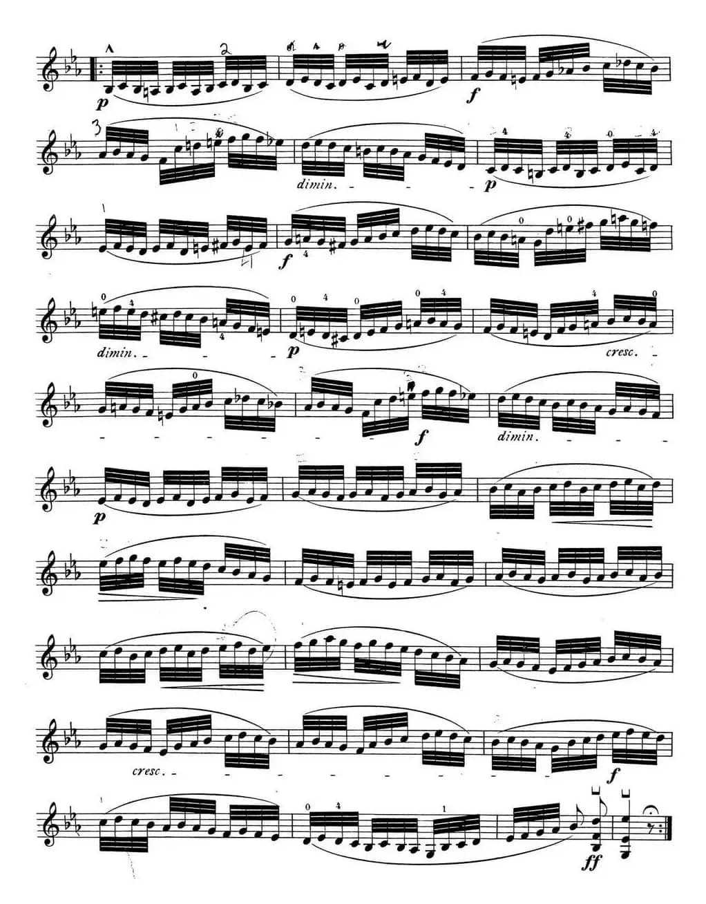 顿特24首小提琴练习曲 作品37—1