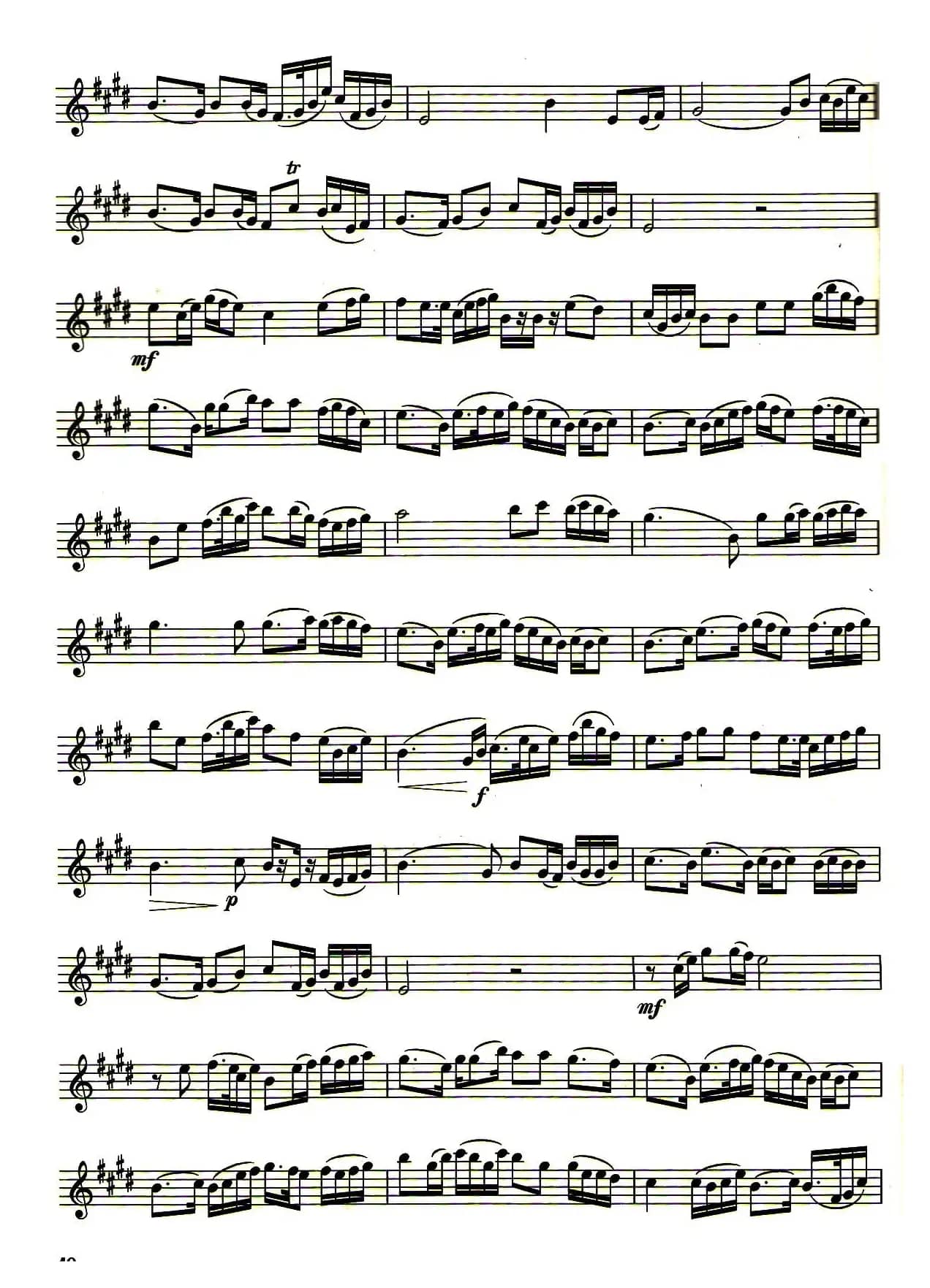 二泉映月（四重奏中音萨克斯分谱）