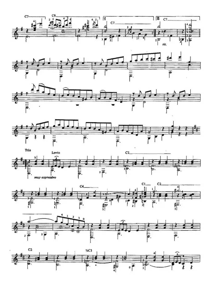 Vals op.8no.4（古典吉他）