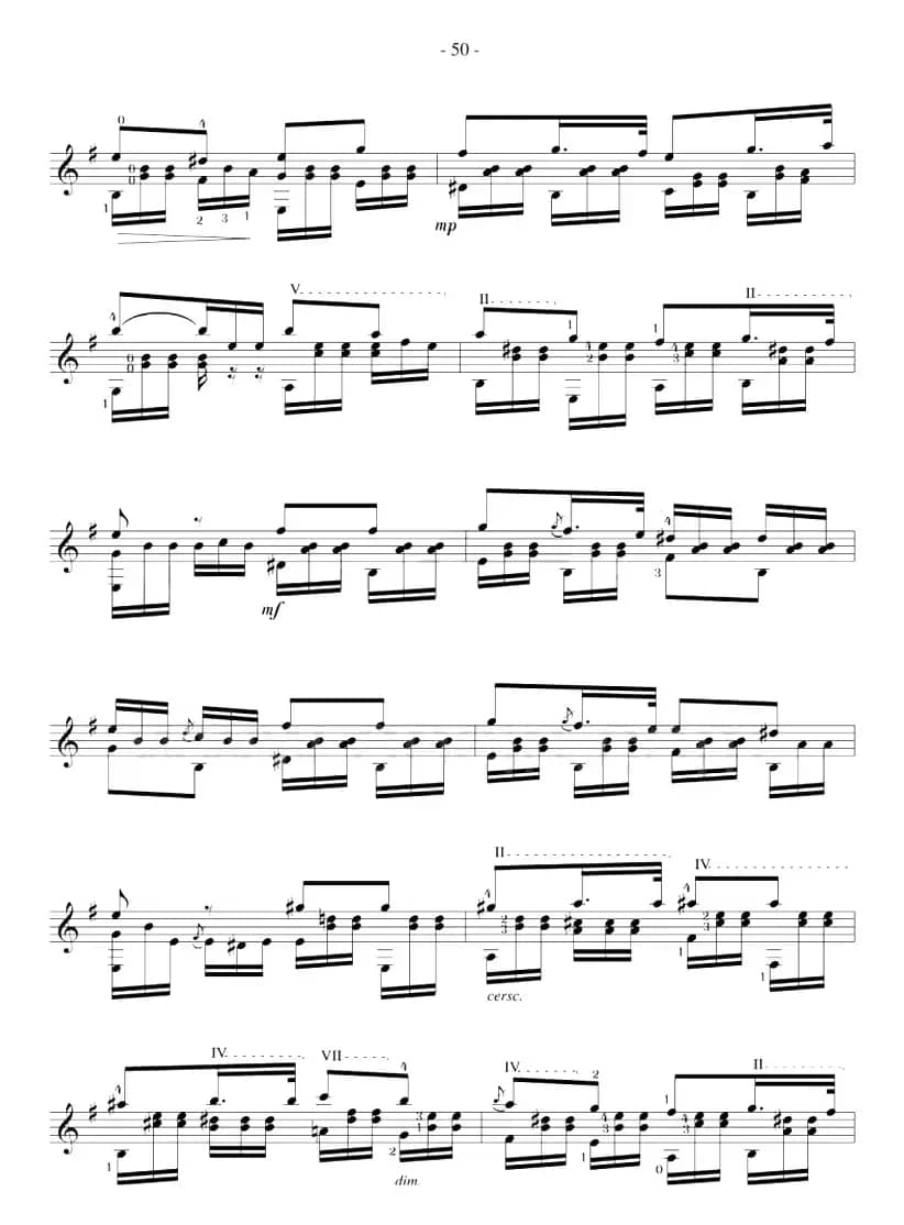 著名古典吉他练习曲（26）