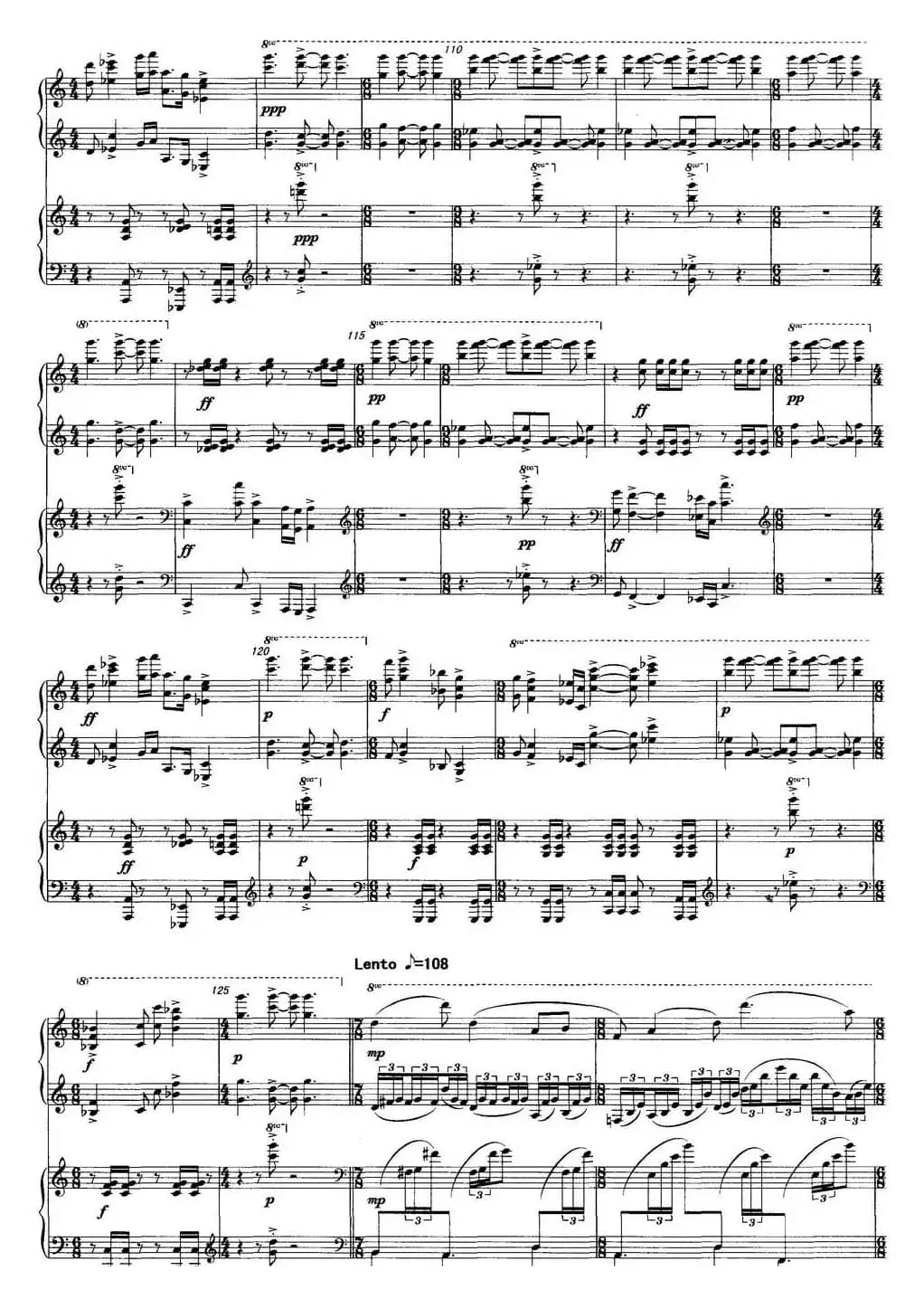 遗风天籁（为两架钢琴而作）