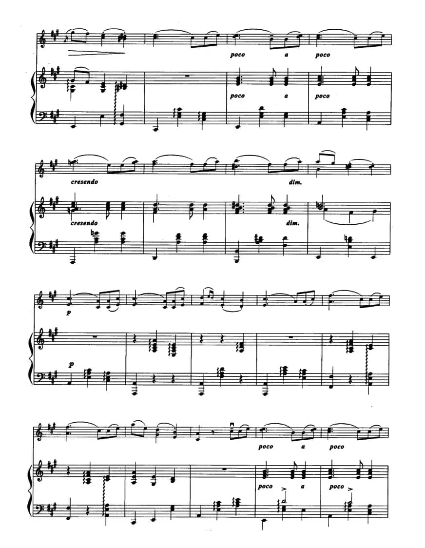 A大调圆舞曲（小提琴+钢琴伴奏）