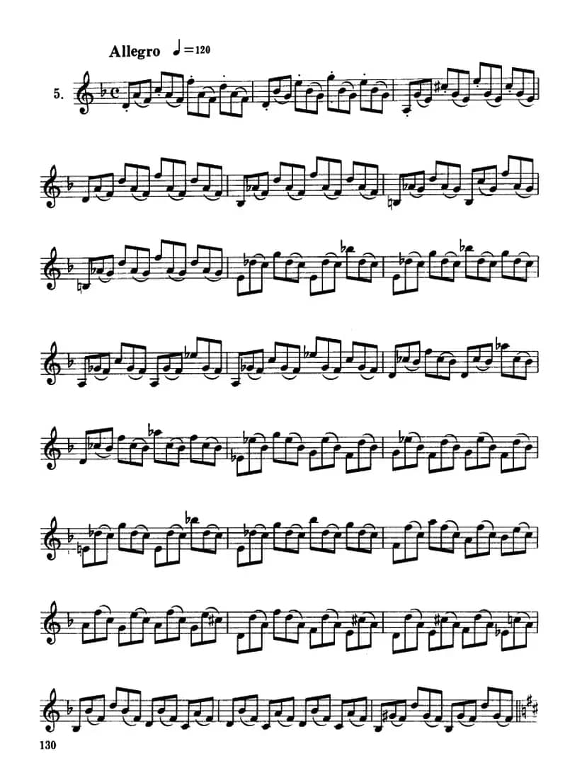 单簧管中级练习曲7首