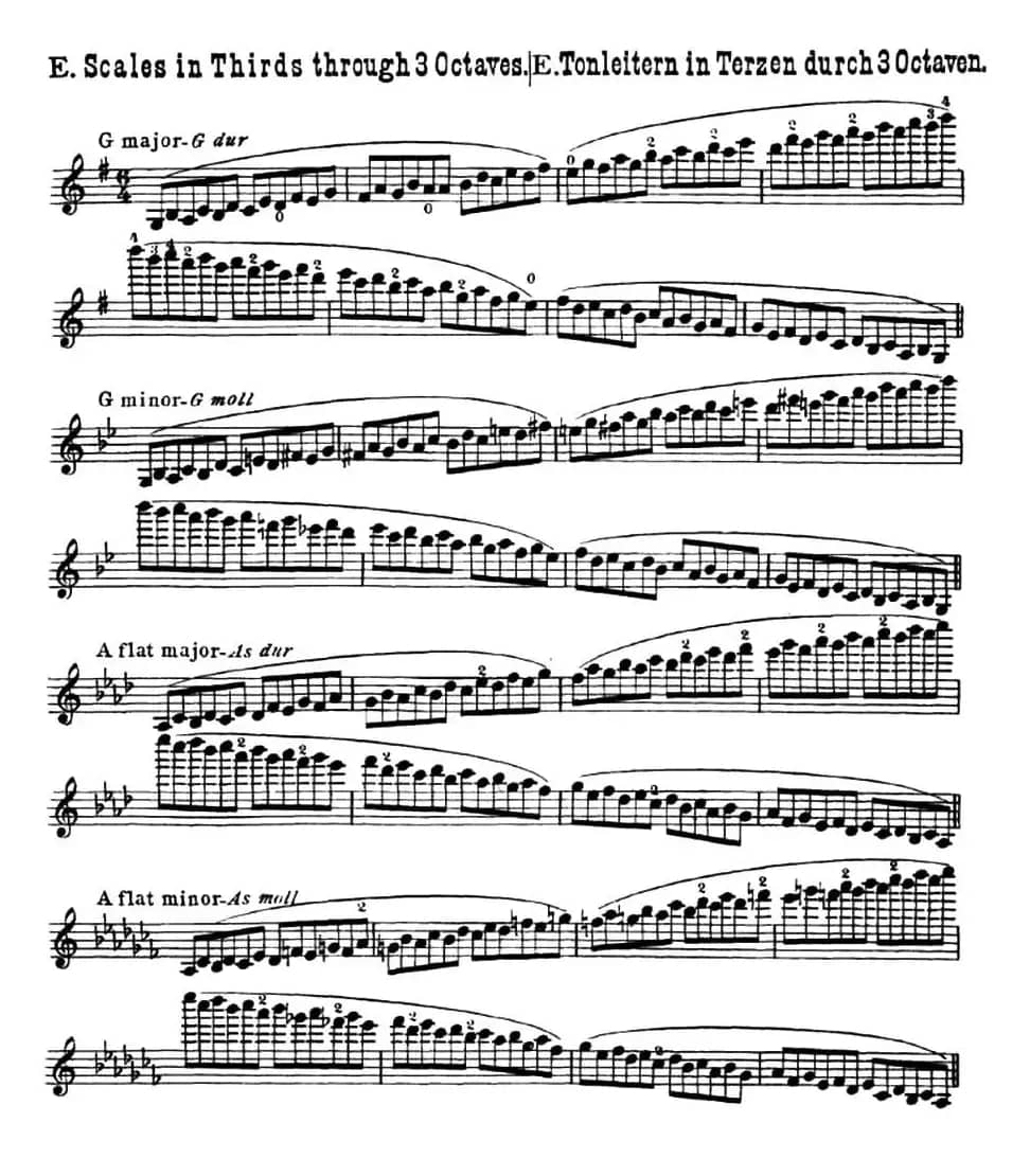 小提琴音阶练习·作品32（Scale Studie-E）