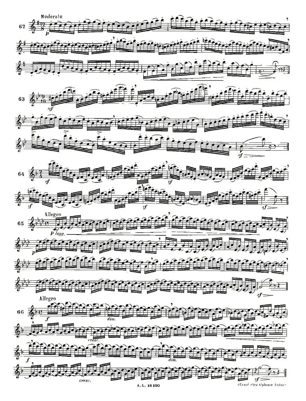 moyse - 100首练习曲之50—66