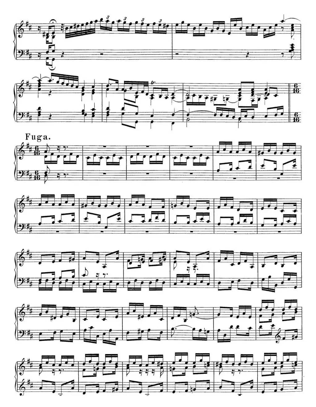 Toccata BWV 912（7首托卡塔·No.3 D大调）