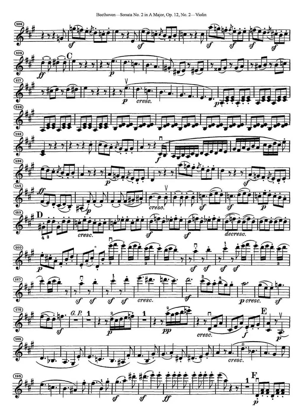 Violin Sonata No.2 in A Major Op.12 No.2