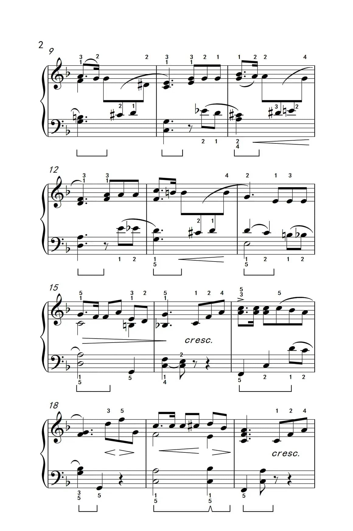 维也纳的旋律（约翰·汤普森 成人钢琴教程 第三册）