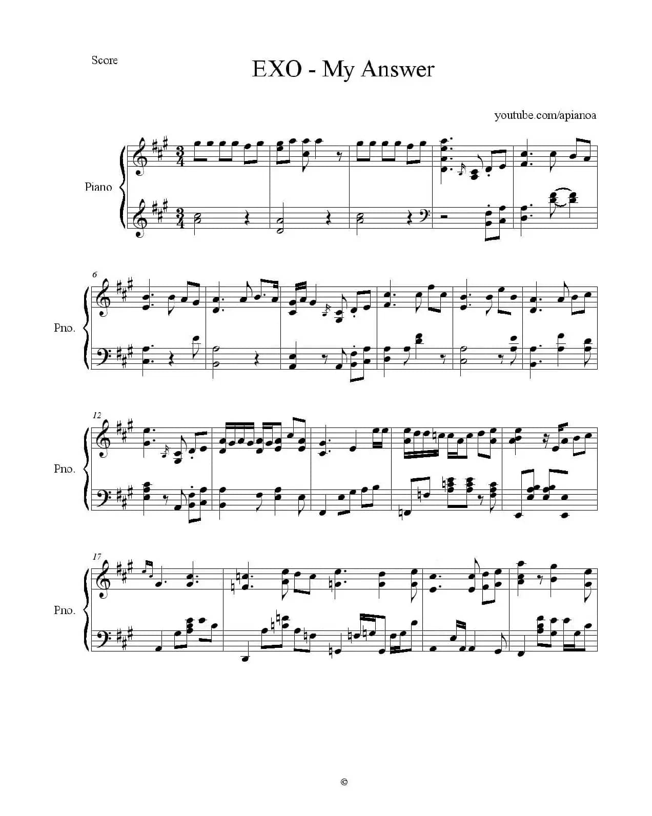 MY ANSWER（我的答案）