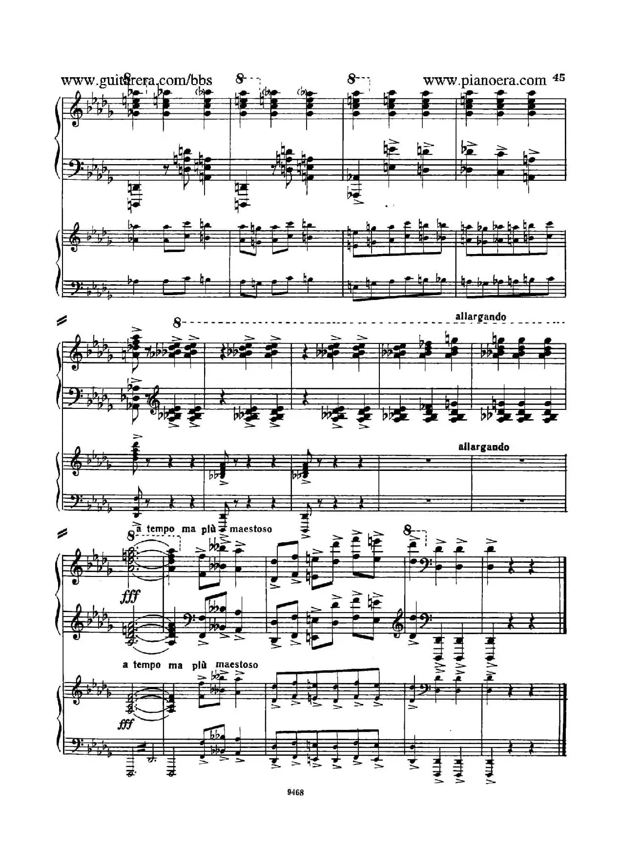 Piano Concerto in D-flat Major Op.37（降D大调钢琴协奏曲·Ⅰ·双钢琴）
