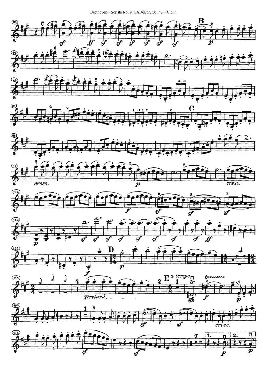 Violin Sonata No.9 in A Major Op.47