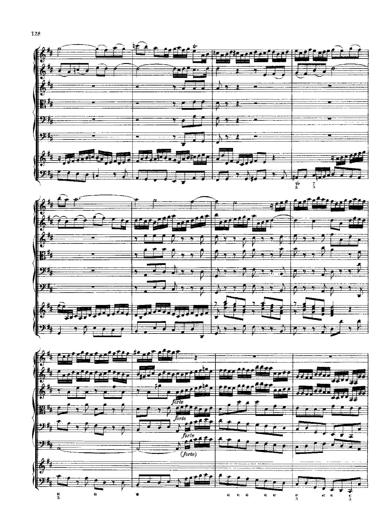 勃兰登堡第五协奏曲（弦乐合奏总谱）