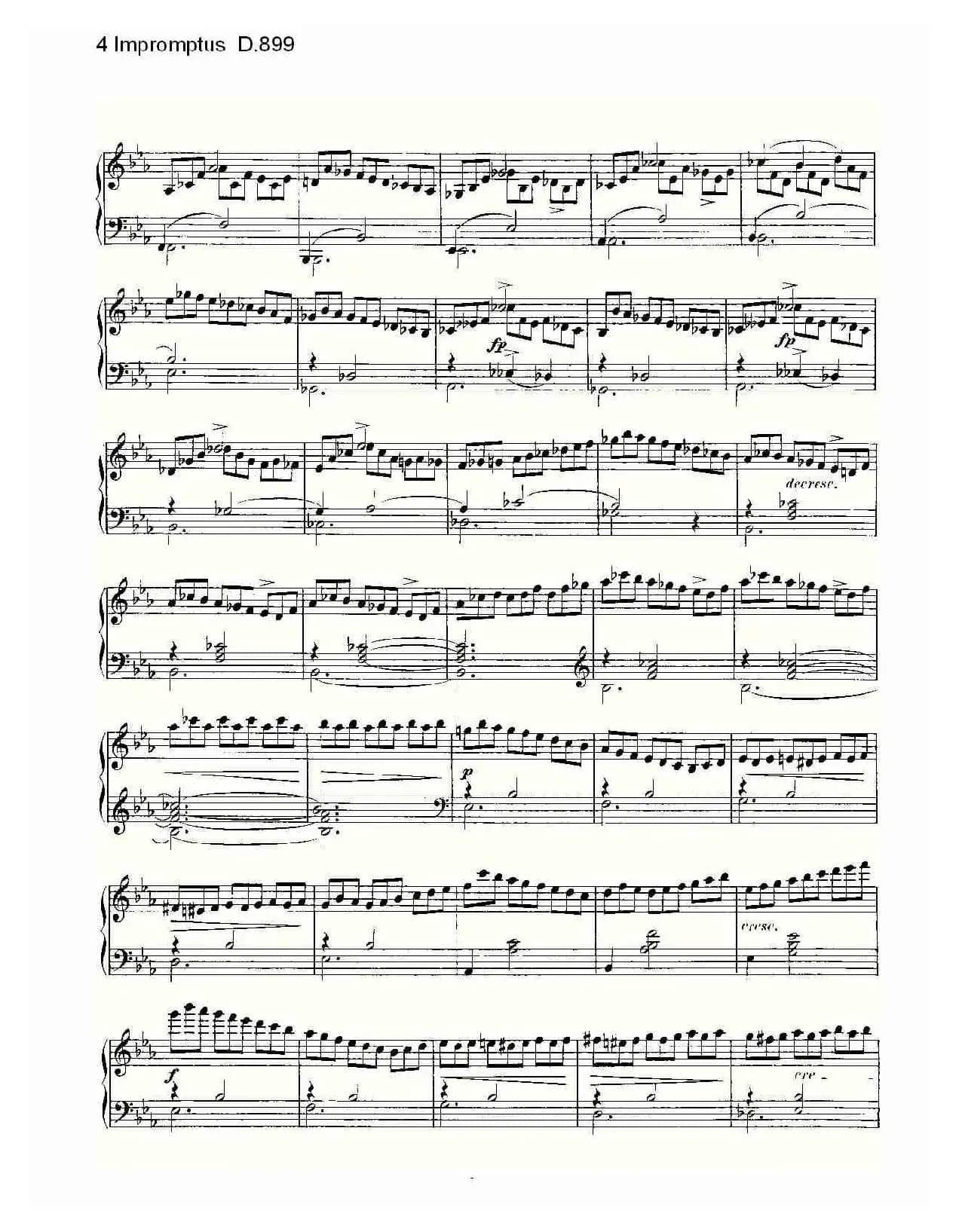 4 Impromptus D.899（4人即兴演奏 D.899）
