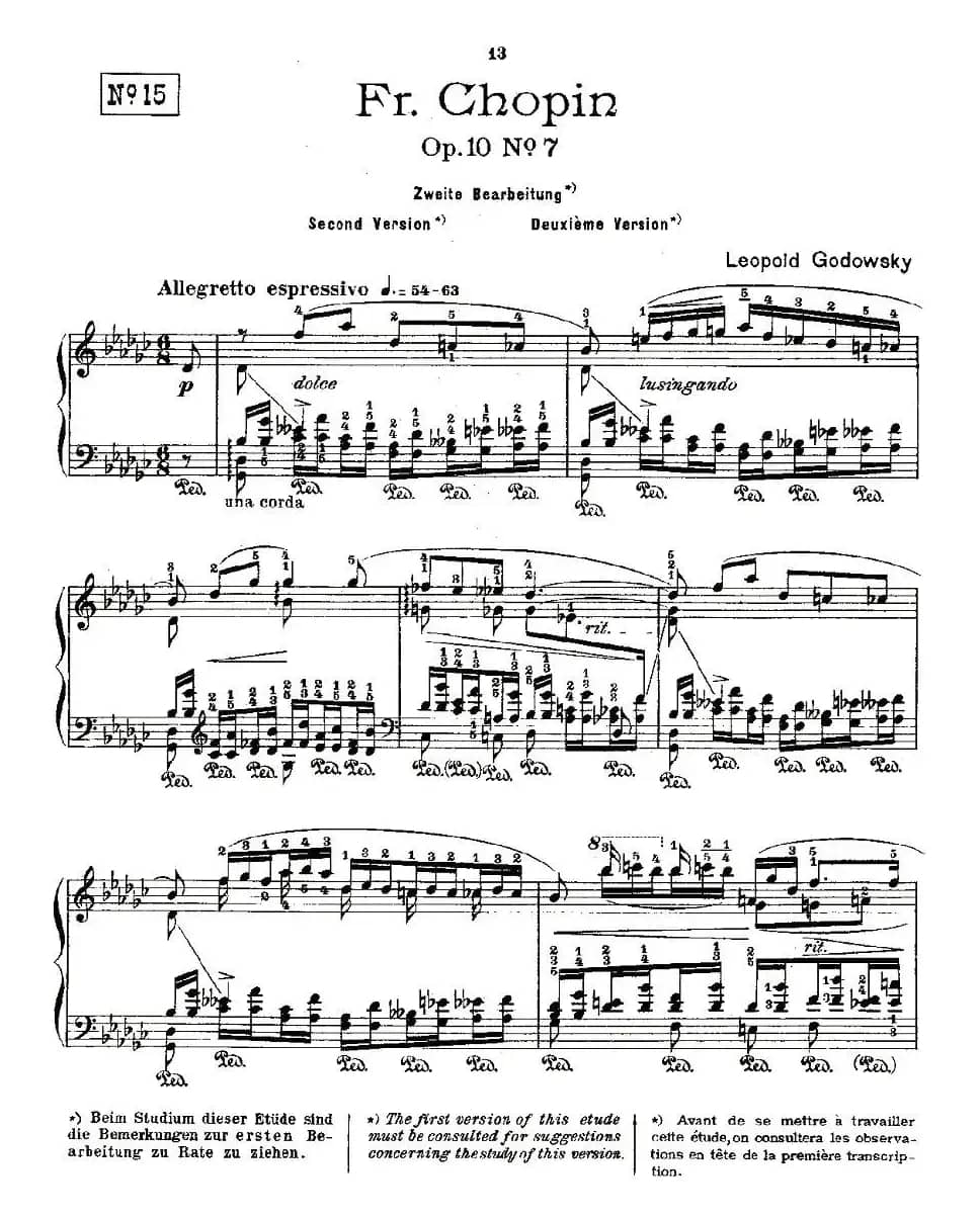 肖邦《练习曲》Fr.Chopin Op.10 No7-2