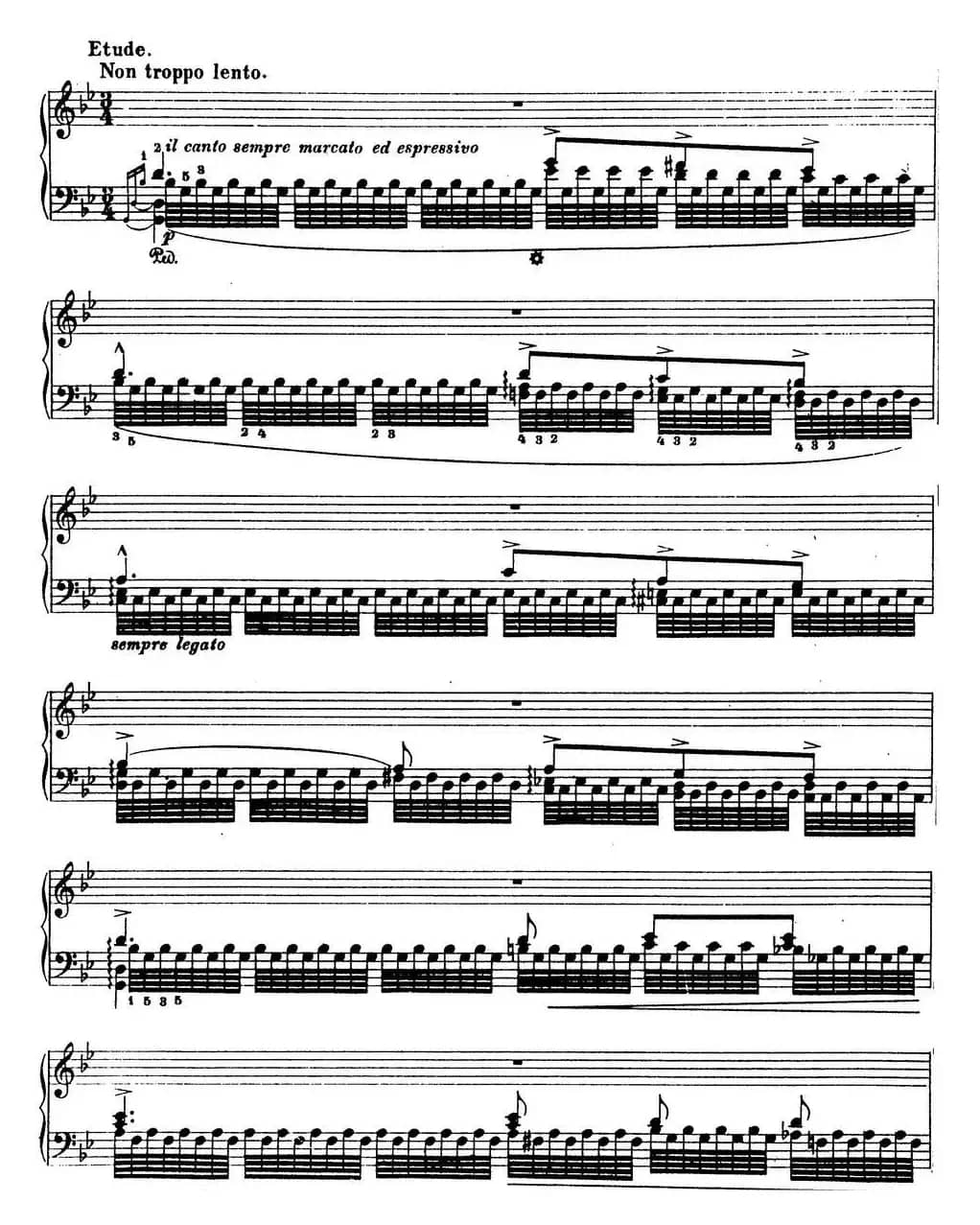 6首帕格尼尼大练习曲（Tremolo Etude Nr.1）