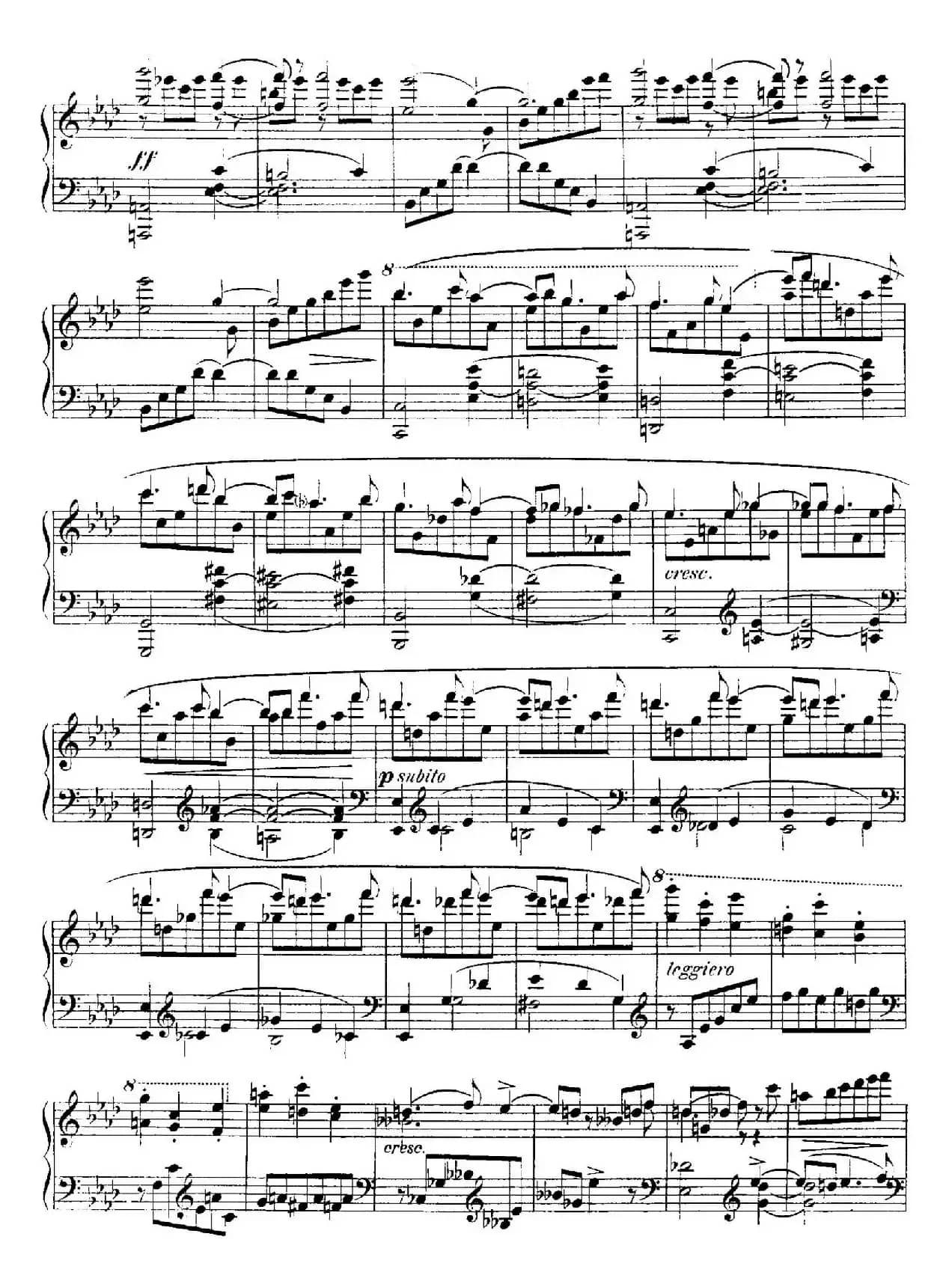 4 Valses Caprice（4首随想圆舞曲）（Op.62 No. 4 in A-flat）