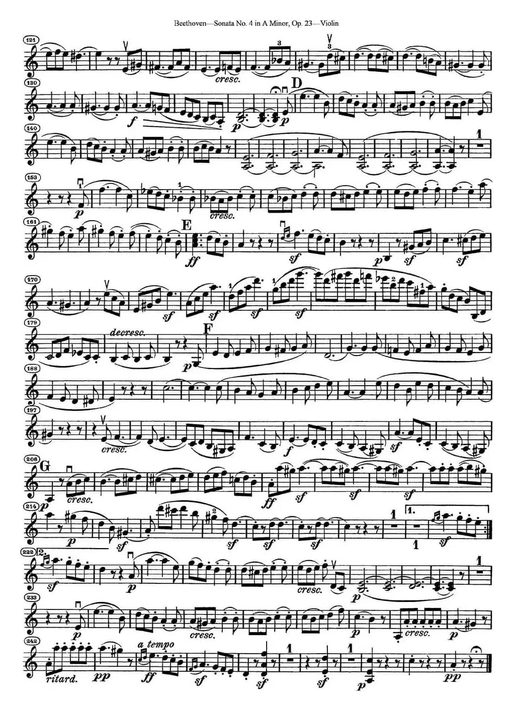 Violin Sonata No.4 in A Minor Op.23