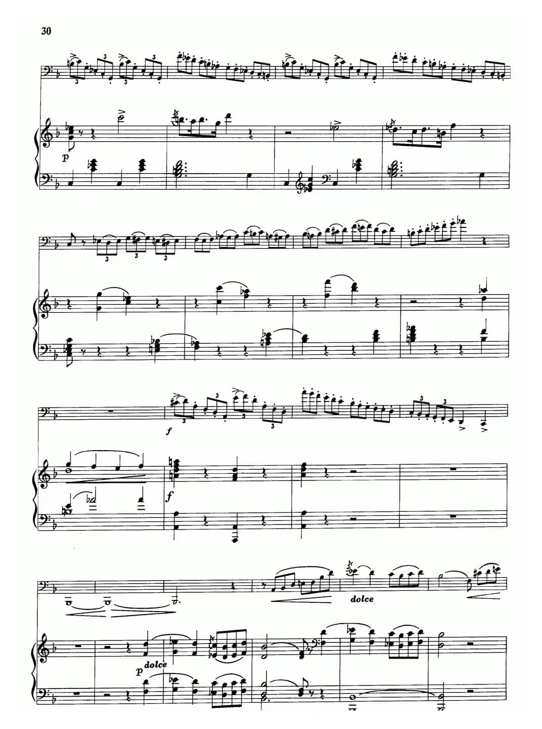 F大调协奏曲（大管+钢琴伴奏）