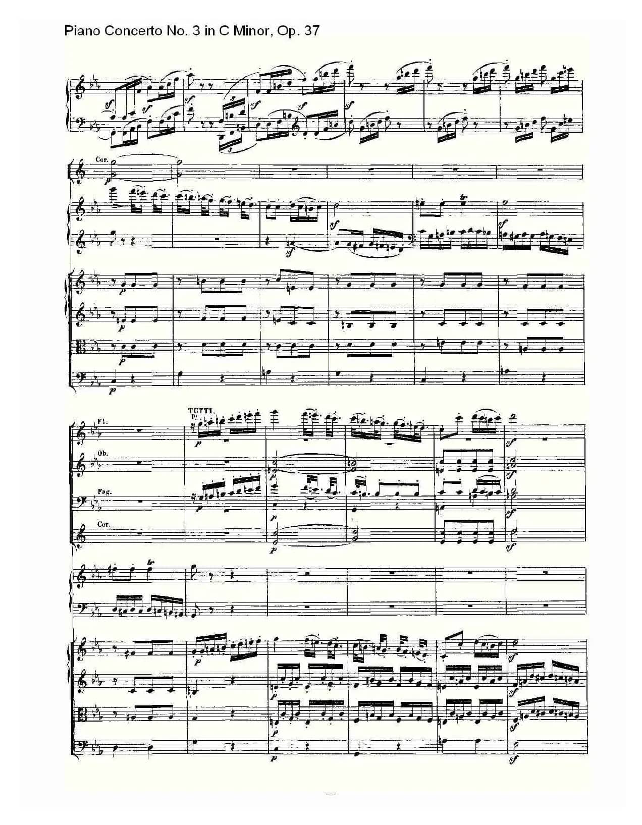 C小调钢琴第三协奏曲 Op.37  第三乐章