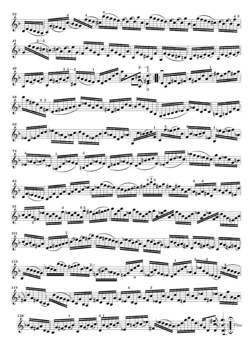 Bach Sonata BWV1001（无伴奏小提琴组曲）