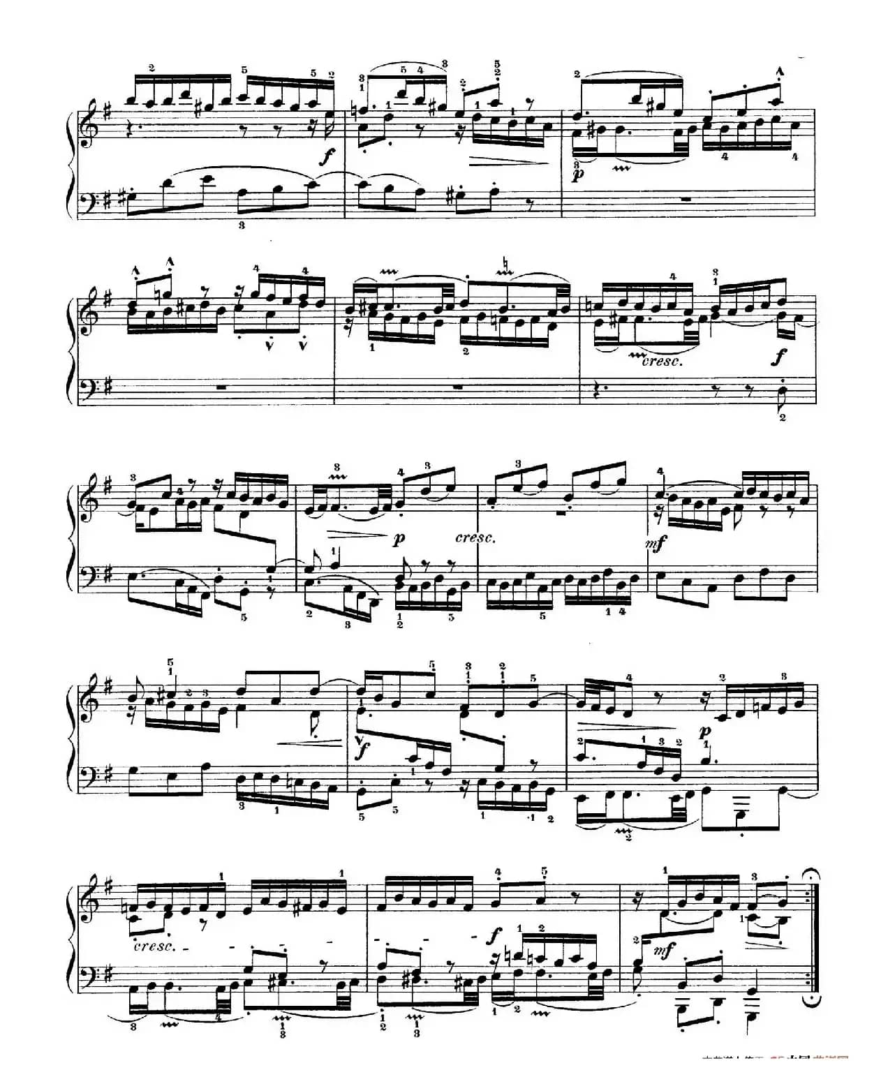 Six Partitas BWV 825-830（6首帕蒂塔·5）