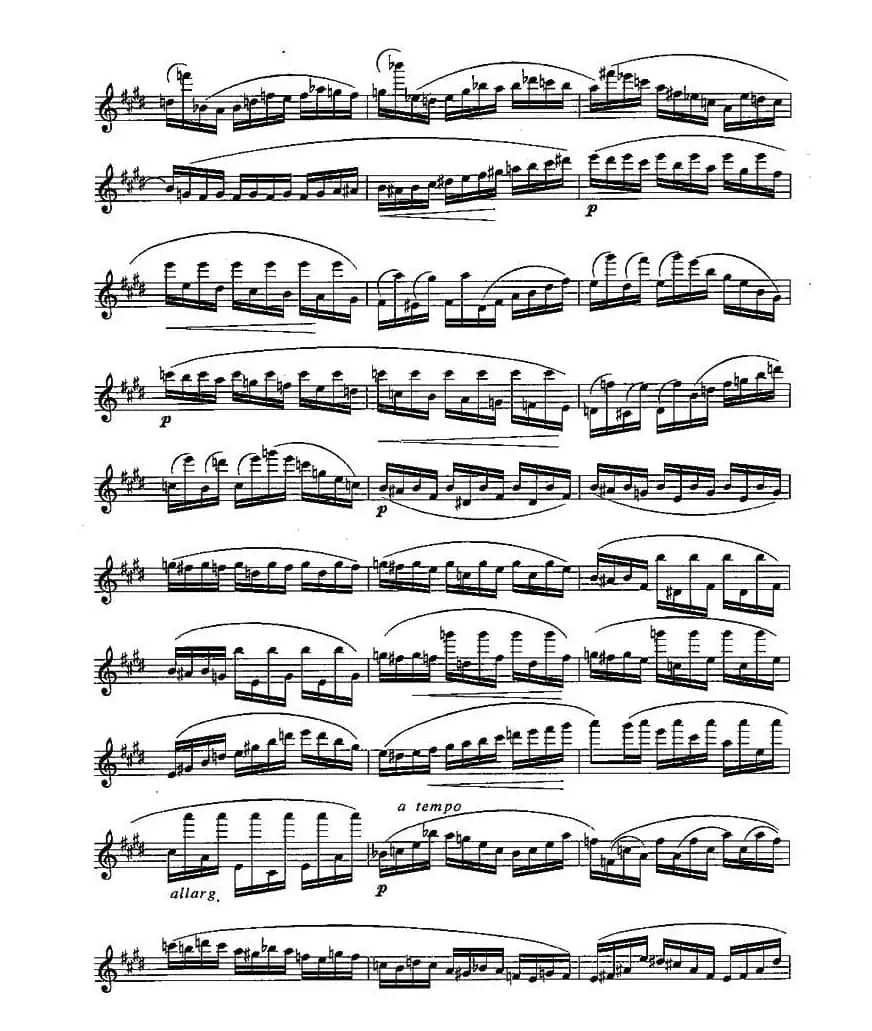 长笛九级考级曲谱（第一、二部分）